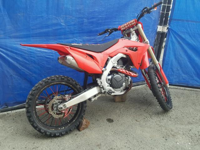 JH2PE0739JK100868 - 2018 HONDA CRF450 R RED photo 4