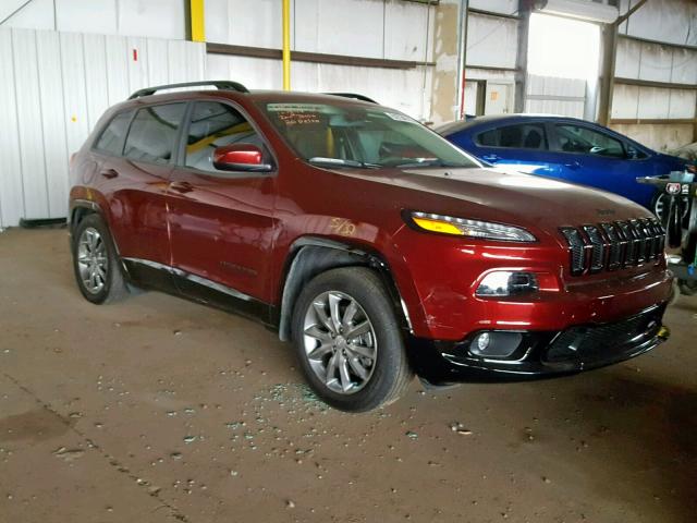 1C4PJLCB7JD606092 - 2018 JEEP CHEROKEE L BURGUNDY photo 1