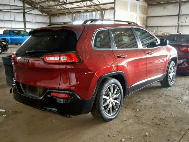 1C4PJLCB7JD606092 - 2018 JEEP CHEROKEE L BURGUNDY photo 4