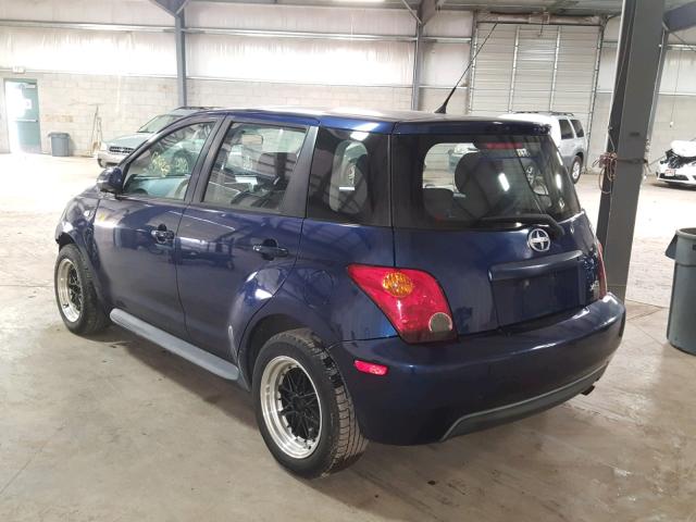 JTKKT624440060834 - 2004 TOYOTA SCION XA ლურჯი ფოტო 3