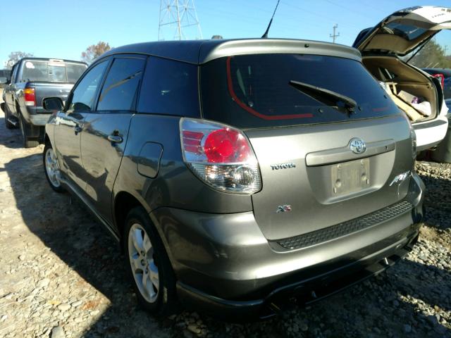 2T1KR32E87C651482 - 2007 TOYOTA MATRIX S GRAY photo 3