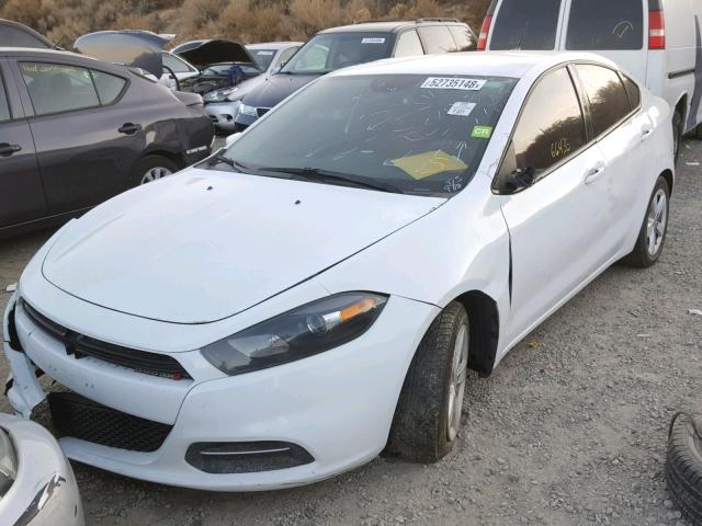 1C3CDFBB8GD538309 - 2016 DODGE DART SXT WHITE photo 2