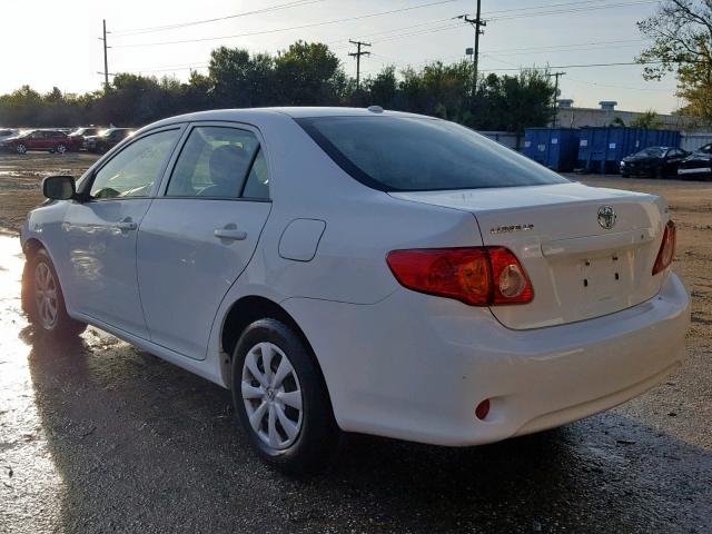 JTDBU4EE0A9110018 - 2010 TOYOTA COROLLA BA WHITE photo 3