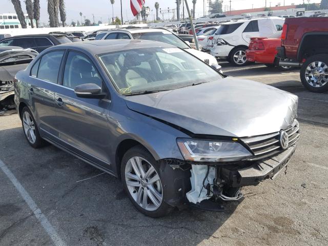 3VWL17AJ2HM372245 - 2017 VOLKSWAGEN JETTA SEL CHARCOAL photo 1