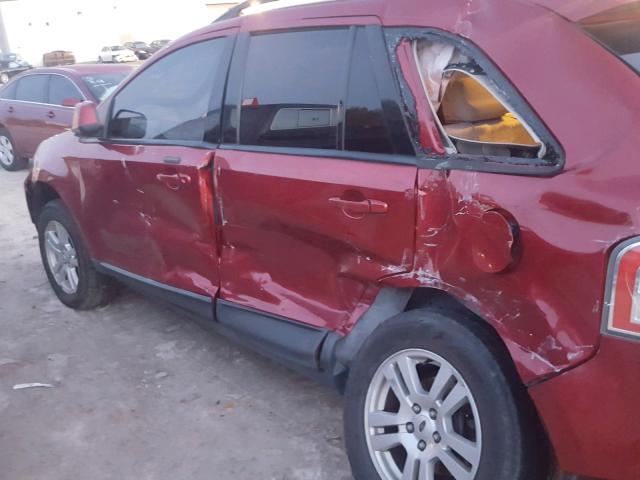 2FMDK38C87BA64531 - 2007 FORD EDGE SEL BURGUNDY photo 9