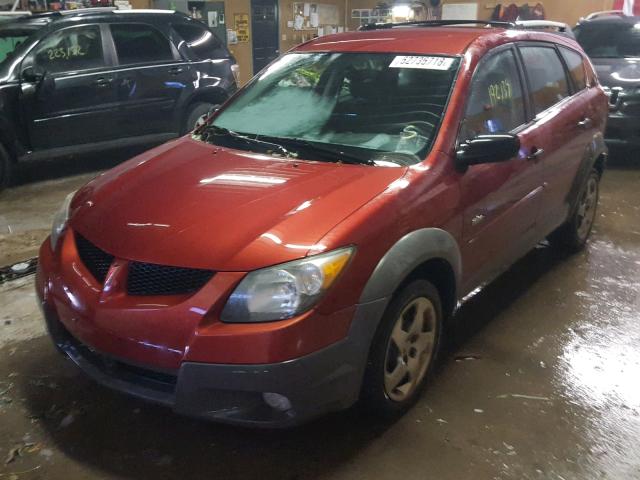 5Y2SM64893Z439374 - 2003 PONTIAC VIBE MAROON photo 2