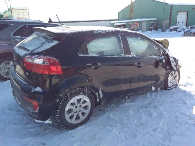 KNADM5A39G6787756 - 2016 KIA RIO LX BLACK photo 4