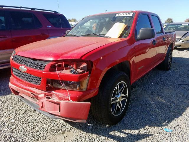 1GCCS136658146165 - 2005 CHEVROLET COLORADO RED photo 2