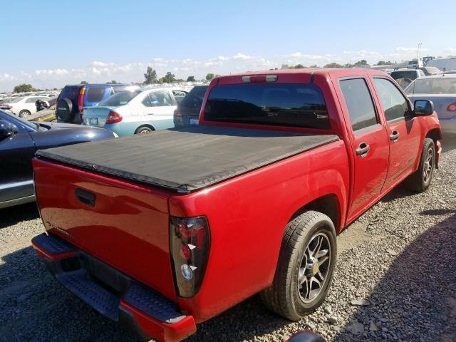 1GCCS136658146165 - 2005 CHEVROLET COLORADO RED photo 4