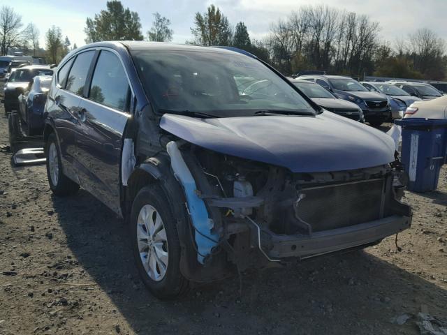 5J6RM4H70CL065545 - 2012 HONDA CR-V EXL BLUE photo 1