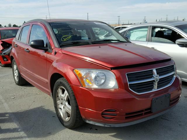 1B3HB48B37D364069 - 2007 DODGE CALIBER SX RED photo 1