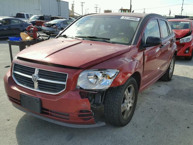 1B3HB48B37D364069 - 2007 DODGE CALIBER SX RED photo 2