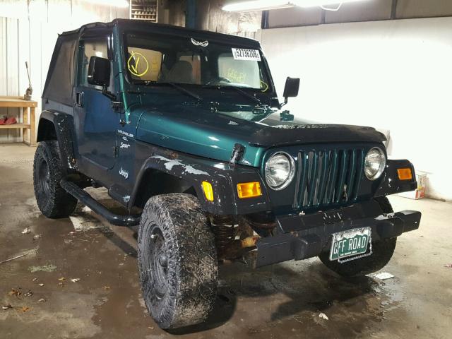 1J4FY19S3XP449407 - 1999 JEEP WRANGLER / GREEN photo 1