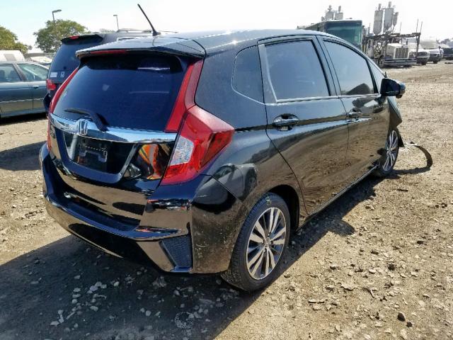 3HGGK5H80FM780301 - 2015 HONDA FIT EX BLACK photo 4