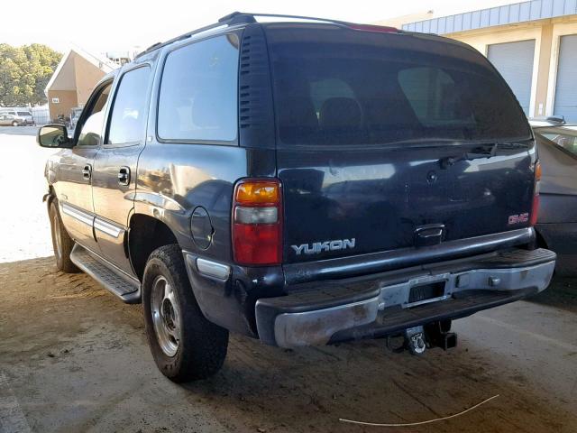 1GKEK13T61J137830 - 2001 GMC YUKON BLACK photo 3