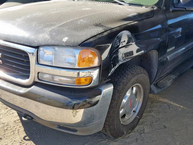 1GKEK13T61J137830 - 2001 GMC YUKON BLACK photo 9