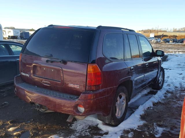 1GKDT13S942391711 - 2004 GMC ENVOY MAROON photo 4