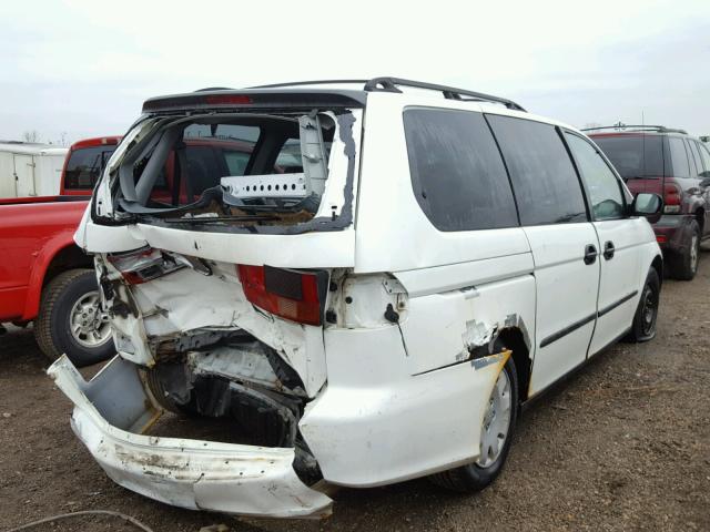 2HKRL18531H571751 - 2001 HONDA ODYSSEY LX WHITE photo 4