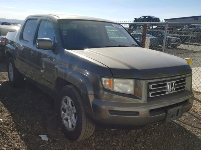 2HJYK16406H543362 - 2006 HONDA RIDGELINE GREEN photo 1