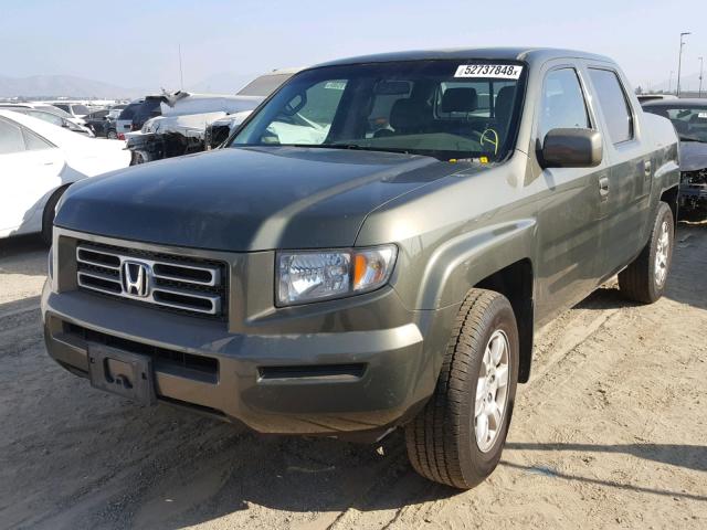 2HJYK16406H543362 - 2006 HONDA RIDGELINE GREEN photo 2