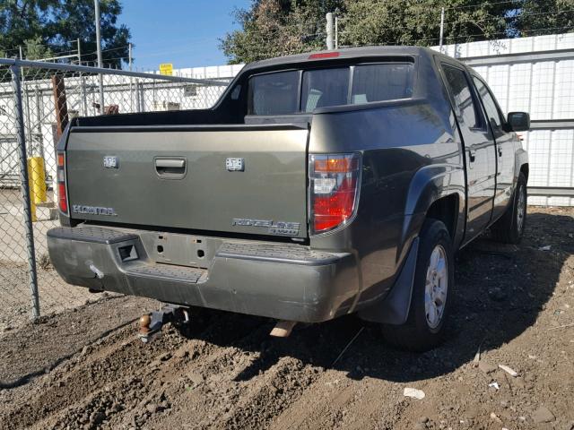 2HJYK16406H543362 - 2006 HONDA RIDGELINE GREEN photo 4