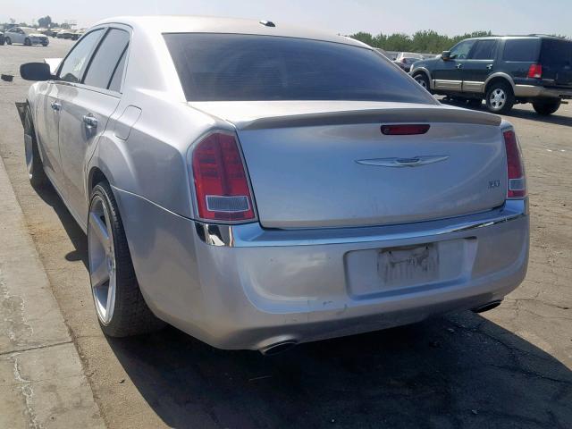 2C3CCACG5CH310278 - 2012 CHRYSLER 300 LIMITE SILVER photo 3