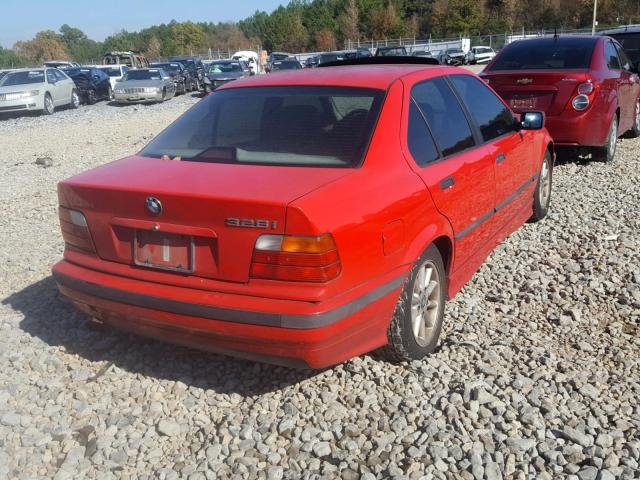 WBACD4329VAV45330 - 1997 BMW 328 I AUTO RED photo 4