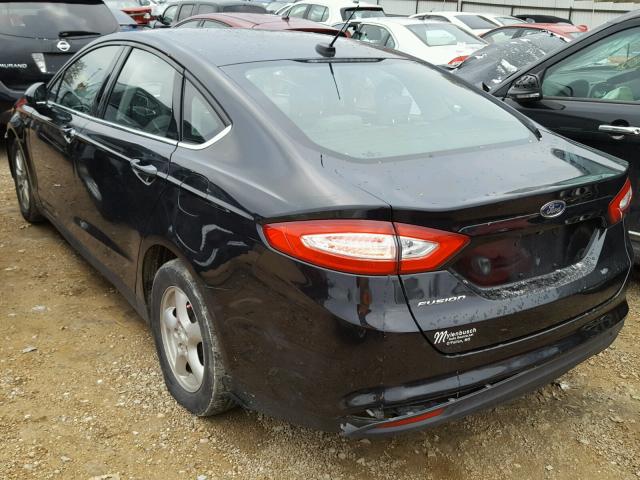 3FA6P0G72FR104688 - 2015 FORD FUSION S BLACK photo 9