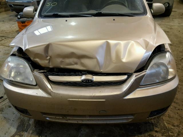 KNADC125536260772 - 2003 KIA RIO GOLD photo 7