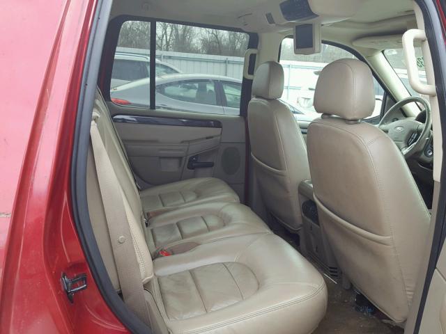 1FMDU75E65UA66518 - 2005 FORD EXPLORER L RED photo 6