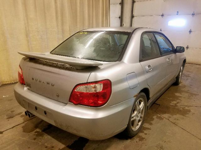 JF1GD29654H500349 - 2004 SUBARU IMPREZA WR SILVER photo 4