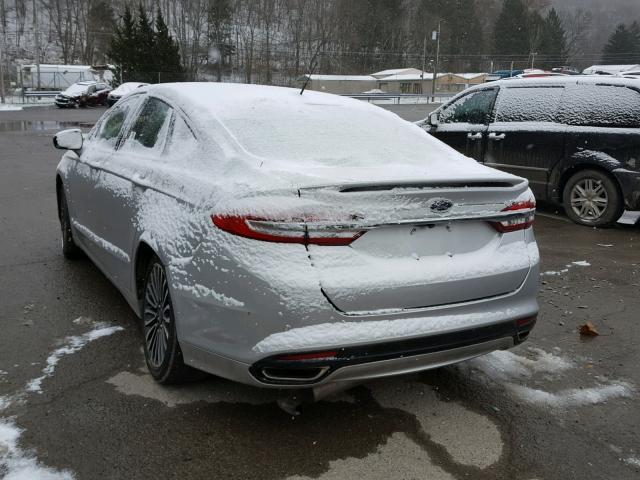 3FA6P0K95HR116040 - 2017 FORD FUSION TIT SILVER photo 3