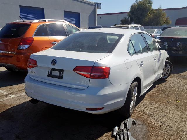 3VW2K7AJXFM223894 - 2015 VOLKSWAGEN JETTA BASE 白色 照片 4