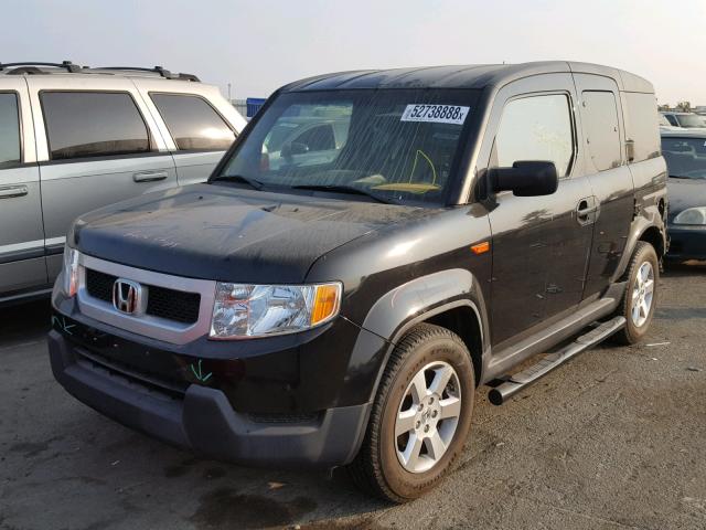 5J6YH2H77BL004115 - 2011 HONDA ELEMENT EX BLACK photo 2