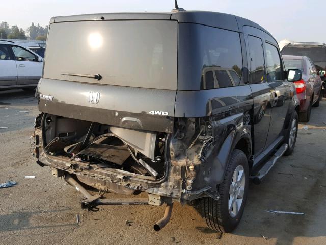 5J6YH2H77BL004115 - 2011 HONDA ELEMENT EX BLACK photo 4