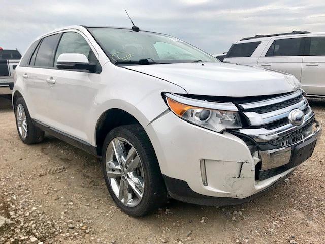 2FMDK3JC8EBB21799 - 2014 FORD EDGE SEL WHITE photo 1