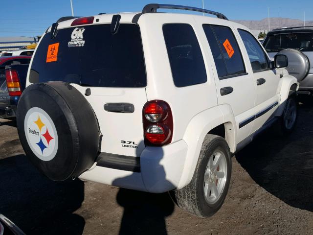 1J4GL58K37W521272 - 2007 JEEP LIBERTY LI WHITE photo 4