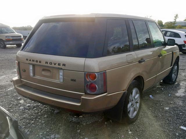 SALME11494A160977 - 2004 LAND ROVER RANGE ROVE GOLD photo 4