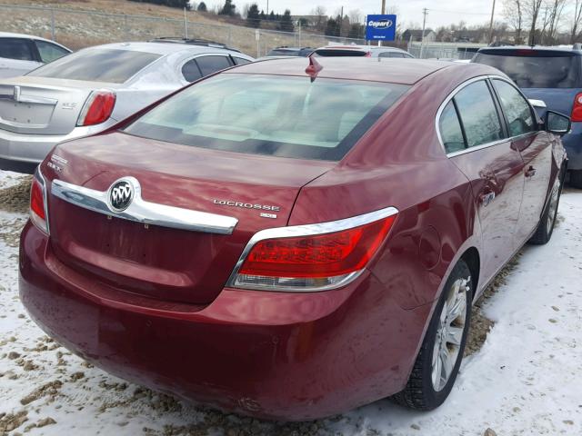 1G4GC5EG5AF285281 - 2010 BUICK LACROSSE C RED photo 4