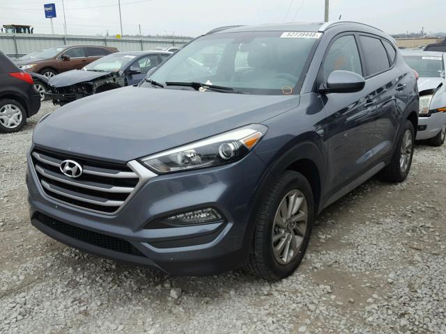 KM8J3CA45HU258772 - 2017 HYUNDAI TUCSON LIM GRAY photo 2