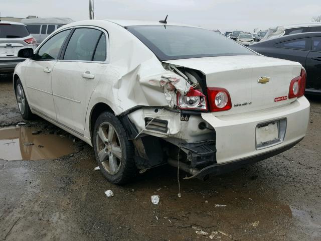 1G1ZD5EB8AF170486 - 2010 CHEVROLET MALIBU 2LT WHITE photo 3