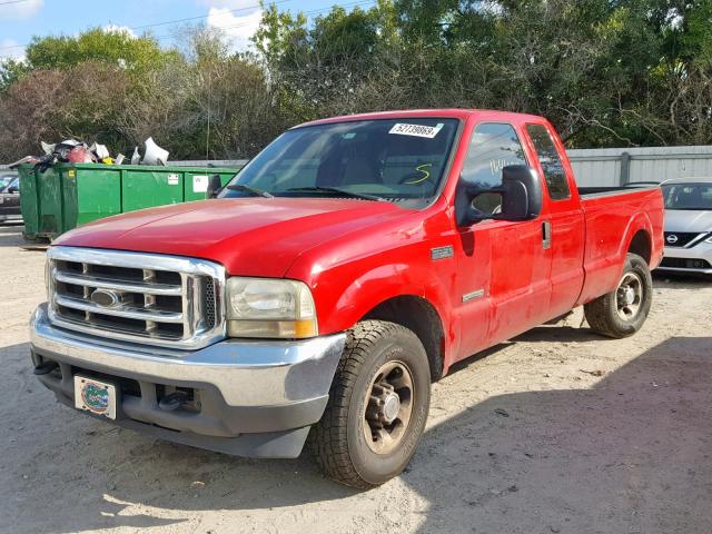 1FDSX30P44EC99998 - 2004 FORD F350 SRW S RED photo 2