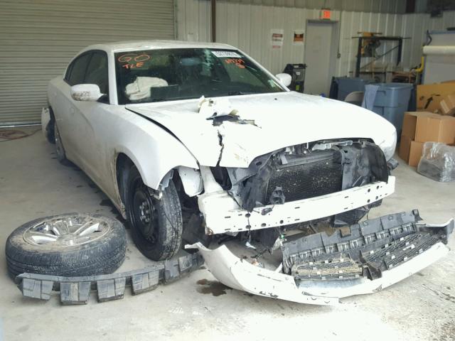 2C3CDXHG2DH617739 - 2013 DODGE CHARGER SX WHITE photo 1