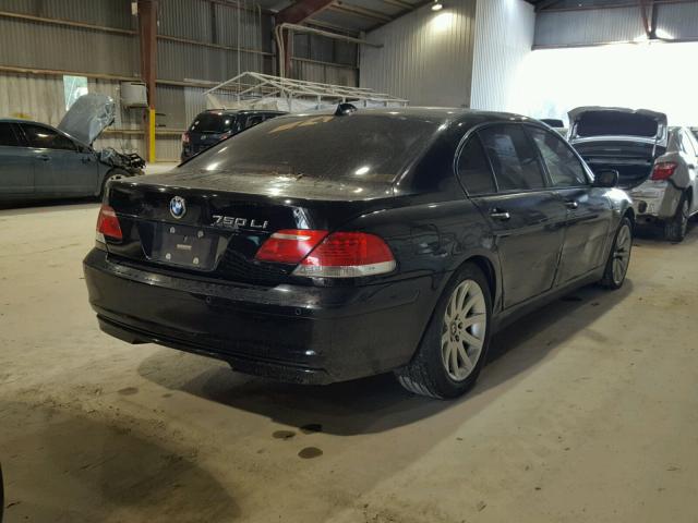 WBAHN83577DT72185 - 2007 BMW 750 BLACK photo 4