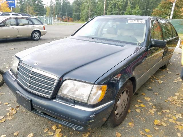 WDBGA51E9TA302130 - 1996 MERCEDES-BENZ S 500 BLACK photo 2