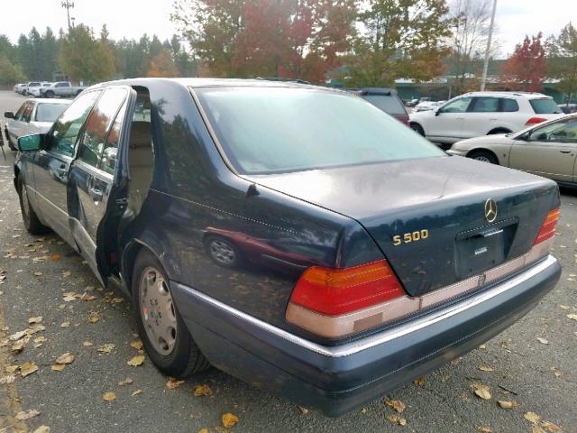 WDBGA51E9TA302130 - 1996 MERCEDES-BENZ S 500 BLACK photo 3