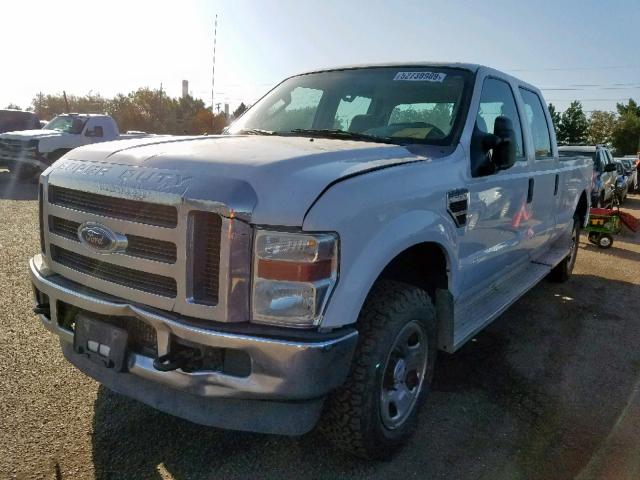 1FTWW31R78ED07400 - 2008 FORD F350 SRW S WHITE photo 2