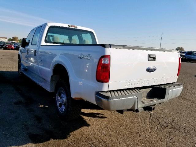 1FTWW31R78ED07400 - 2008 FORD F350 SRW S WHITE photo 3