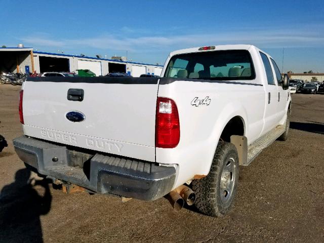 1FTWW31R78ED07400 - 2008 FORD F350 SRW S WHITE photo 4