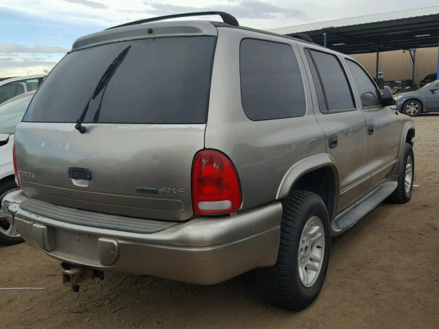 1B4HS28N41F515314 - 2001 DODGE DURANGO GRAY photo 4